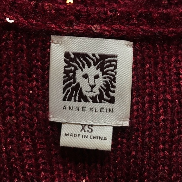 ANNE KLEIN XS WINE COLORED TANK TOP - Picture 6 of 7